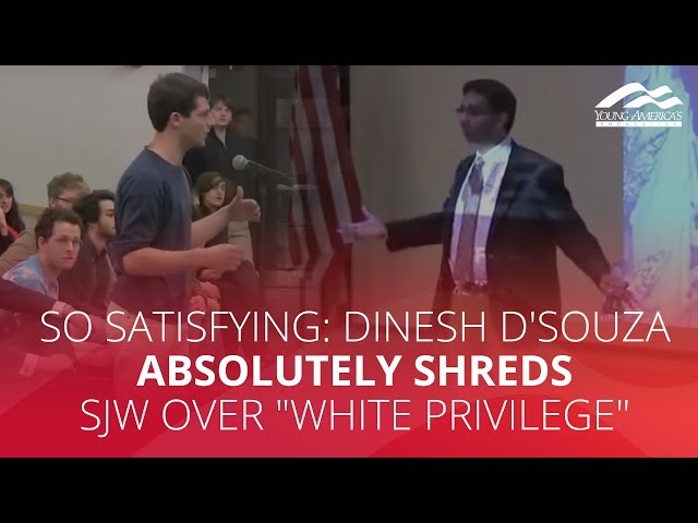 SO SATISFYING: Dinesh D'Souza absolutely shreds SJW over "white privilege"