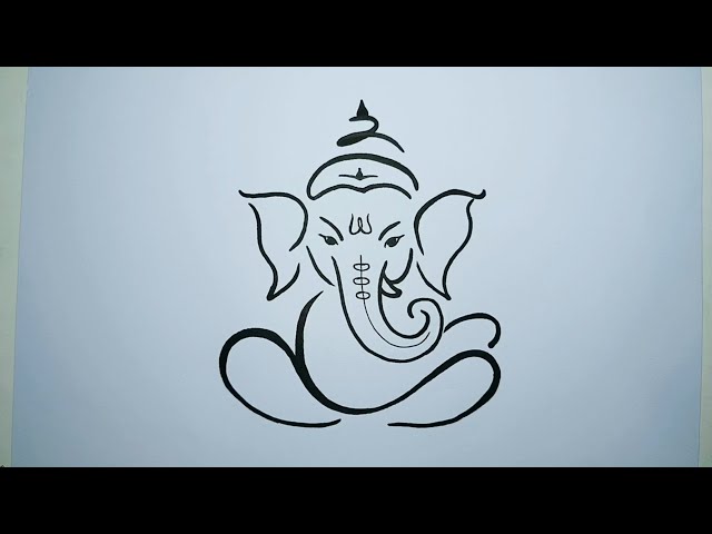 How to draw lord ganesha easy | Ganesh drawing step by step |