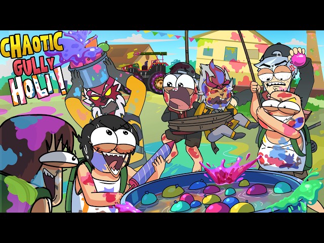 Chaotic Gully Holi Ft. @Hardtoonz22 | Free Fire MAX