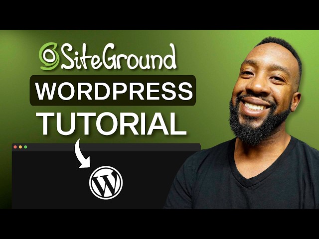 How to Make a Small Business Website as a Beginner with SiteGround | Step by Step