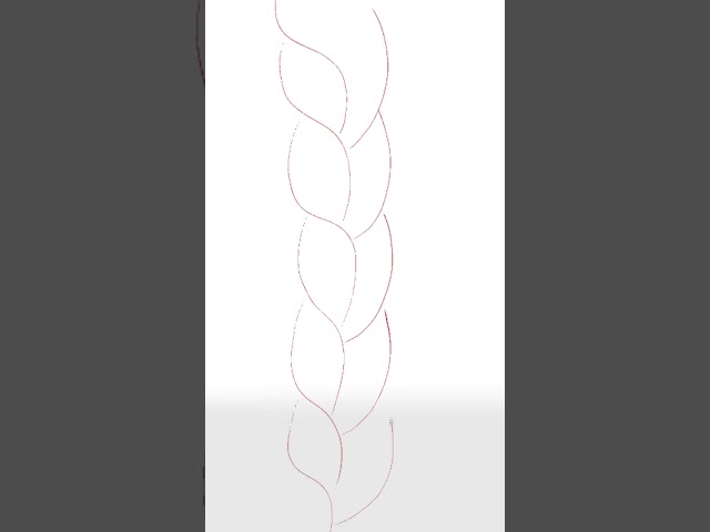 How To Draw Braids - Quick Art Tips #art #sketch #shorts #tutorial #drawingtutorial #anime