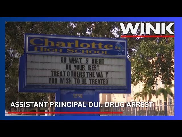 Charlotte High assistant principal arrested for DUI and drug charges