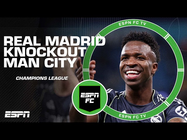 Real Madrid CRUISE into UCL quarterfinals! Man City lose 5-1 on aggregate 😬 | ESPN FC