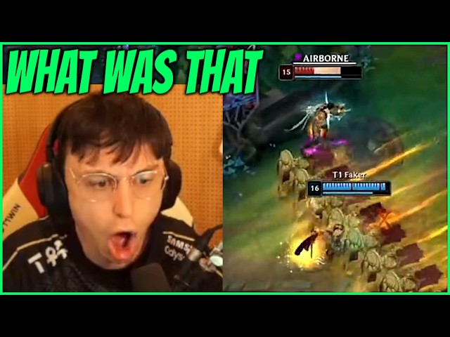 FAKER MAKES THE BIGGEST PLAY OF WORLDS