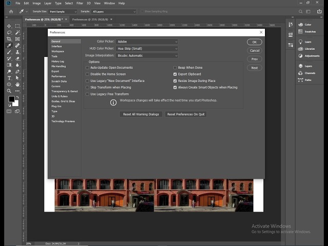 Class # 56 Edit Menu_Preferences_General Ctrk+K_Basic Photoshop CC Settings_Interface_Plug-Ins