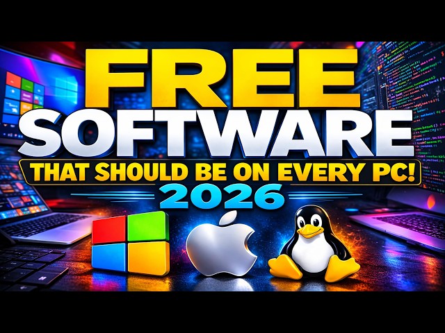 10 FREE SOFTWARE That Should Be On EVERY PC! 2026