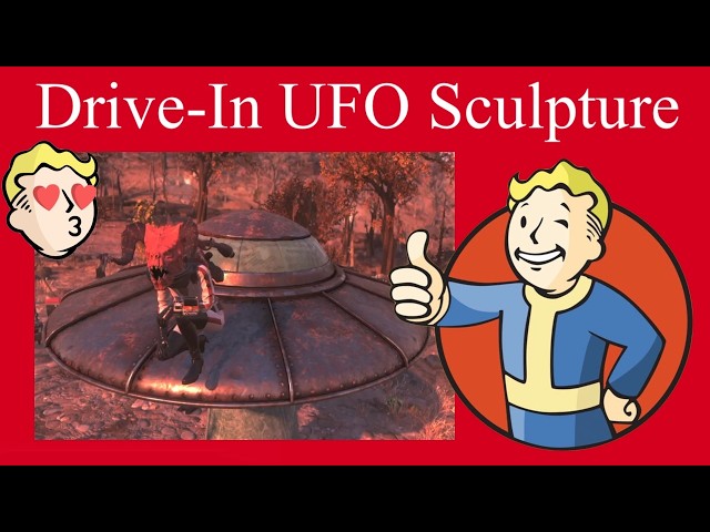 Drive-In UFO Sculpture Tour & Review Fallout 76 Guide walkthrough FO76 Season 24 reward
