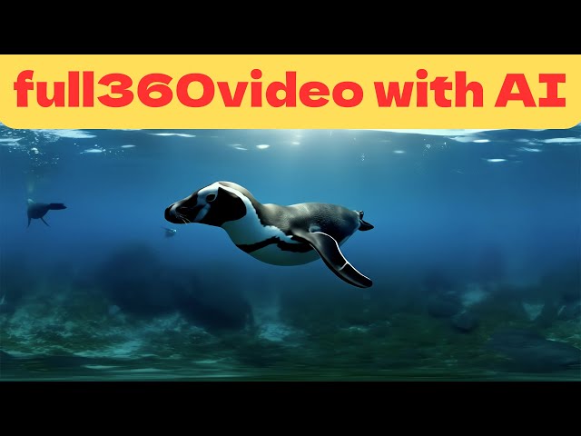 The 29th AI- full360VR video is also set underwater. It features the creatures of the Galapagos