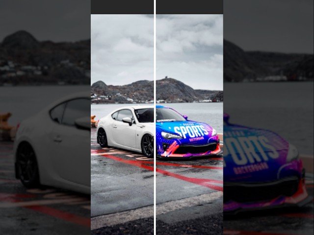Realistic Change Sports Look Car #photoshoptutorial #carwrapping #Shorts
