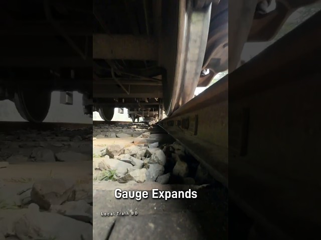 When Gauge Expands.  #railway #wheels #shorts