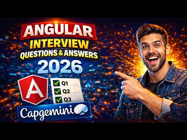 Angular Interview Questions and Answers 2026 | Angular capgemini Interview Questions