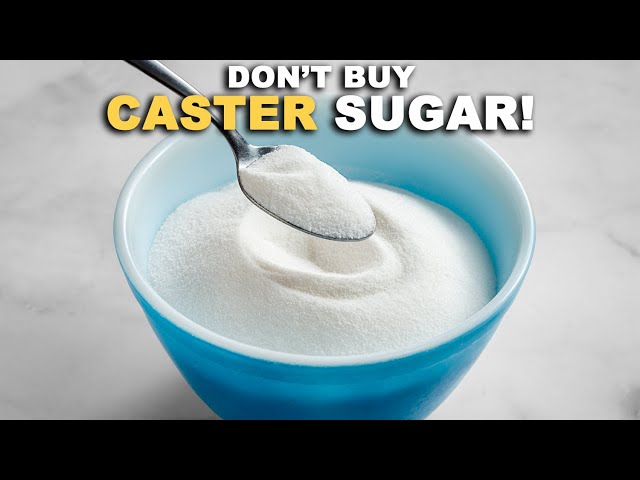 How to Make Caster Sugar in 1 Minute / Superfine Sugar