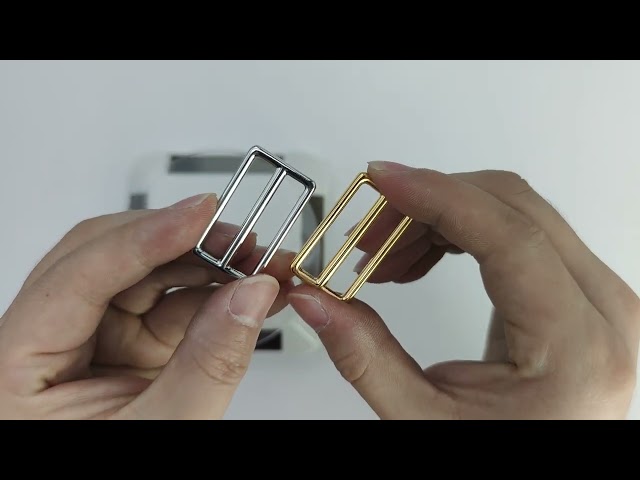 Carosung Wholesale Stainless Steel Rectangle Ring Buckle Bag Webbing Belt Slide Adjusters