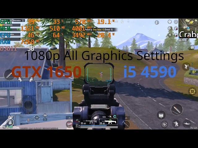 PUBG Mobile Livik Map Benchmark | i5 4590 + GTX 1650 | All Graphics Settings Tested (1080p)