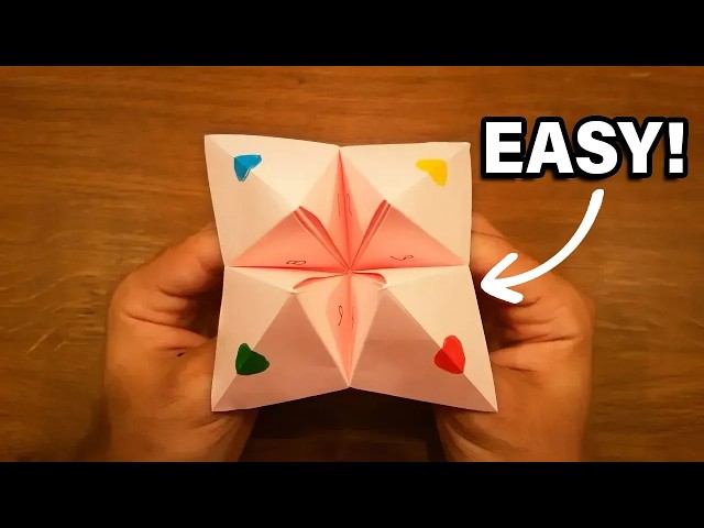 How To Make a Paper Fortune Teller - EASY Origami