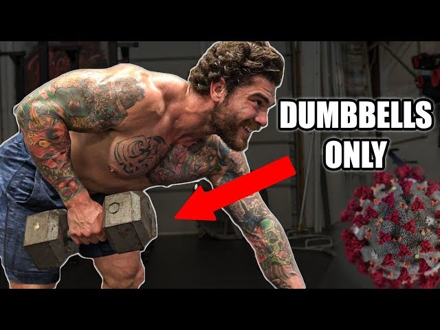 FULL BODY dumbbell & barbell at home workout (Corona Virus Solution part 2)