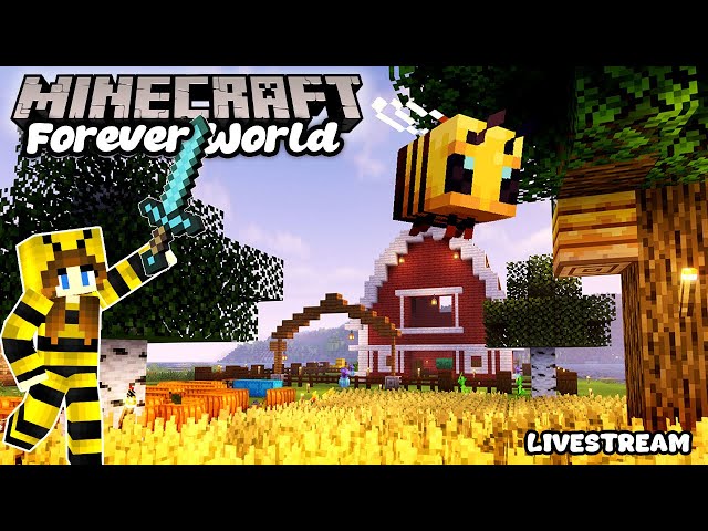 Building and Crafting | Minecraft Forever World Livestream pt.25
