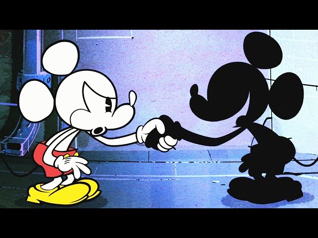 Black and White | A Mickey Mouse Cartoon | @disneykids