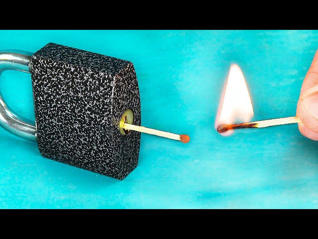 Сrazy Way To Open Any Lock With Matches Without a Key! Amazing Tricks With Matches