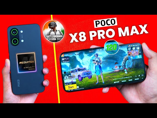 POCO X8 Pro Max Unboxing & Gaming Review | Bgmi Graphics, battery, heating | Poco x8 pro max review