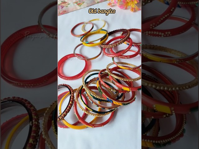 Old bangles craft ideas #shorts #diy #priyazkraft #trending #diycrafts