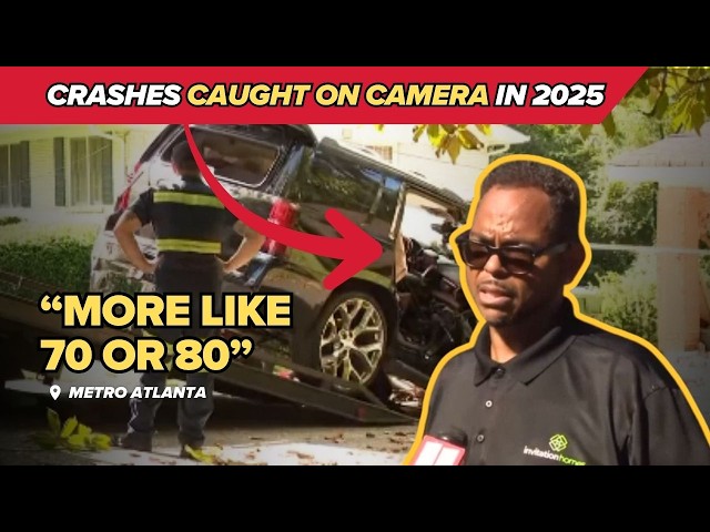 7-minute Atlanta crash compilation: BeltLine car, Waymo cyclist collision, wrong-way PIT stop