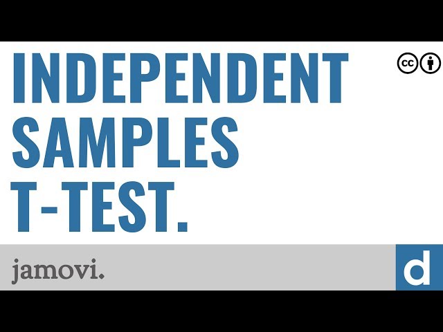Independent-samples t-test — jamovi