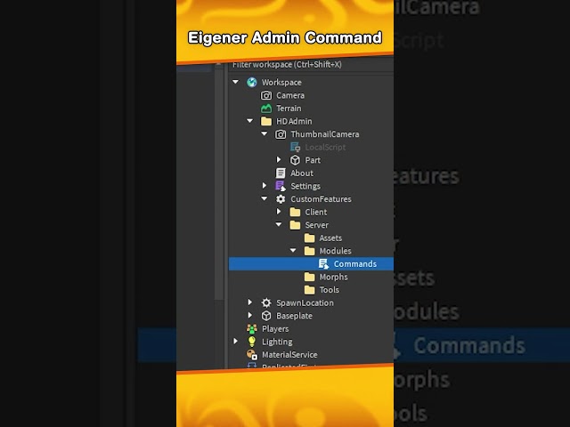 Custom HD Admin Command in Roblox Studio