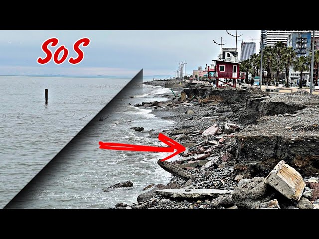 ზღვამ ბათუმის ბულვარი ჩაყლაპა | Море поглотило ПРИМОРСКИЙ БУЛЬВАР БАТУМИ | Storm in Batumi