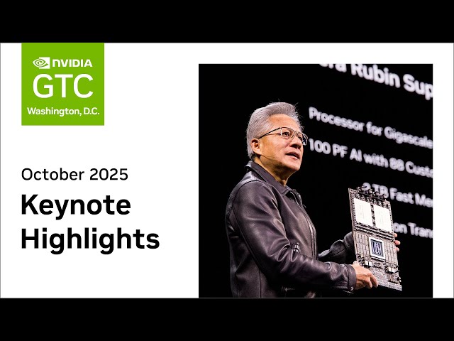 Highlights der Keynote von Jensen Huang auf der NVIDIA GTC in Washington, D.C.
