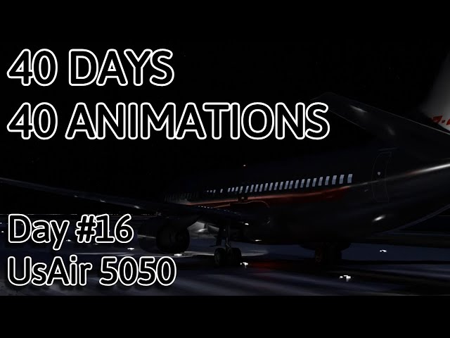 16/40 UsAir 5050 Crash Animation #16 | 40 Days 40 Animations