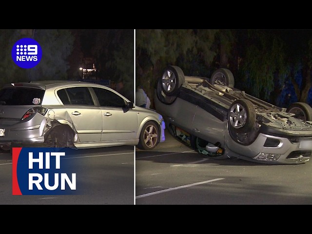 Innocent mother sees her car flipped on its head | 9 News Australia