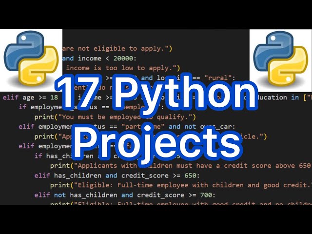 17 python projects advanced