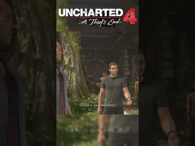 Uncharted 4 - Nathan Finds Out the Truth About Sam! 😨 #uncharted #gaming #gameplay #shorts