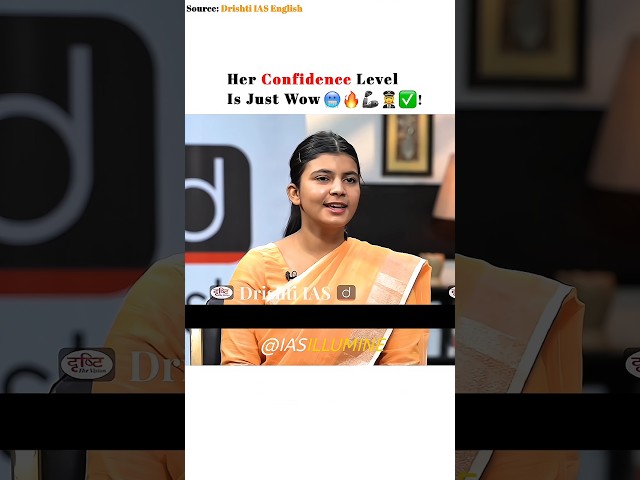 Her Confidence 🔥 Disha Srivastava 👩‍✈️ | Upsc Interview