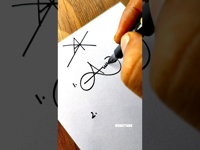 How to sign the letter A?