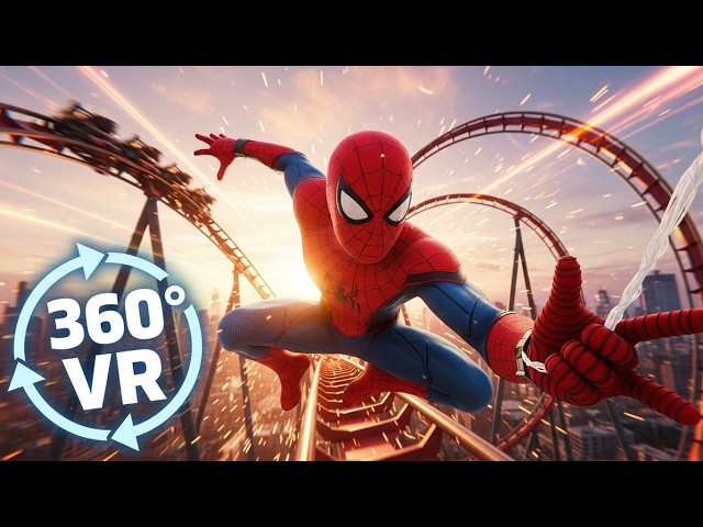 Spiderman Roller Coaster - 360° VR Video