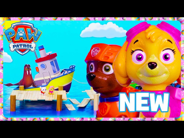 NEW! Broken Bridge! Zuma and Skye Rush To The Rescue | Toy Play | PAW Patrol Official | Compilation