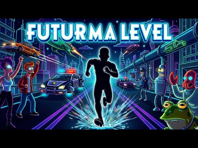 🚀 FUTURAMA STYLE RUN: HIGH QUALITI 📦💨 Interactive Warm Up Game 🔥 | POV Kick, Jump, Smash & Duck! ⚡️
