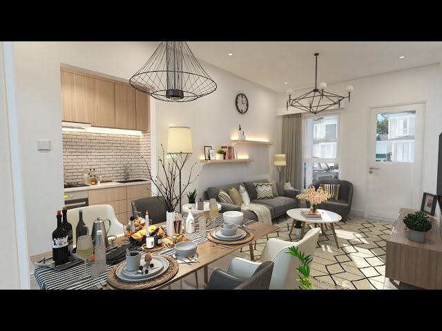LIVINGROOM   INTERIOR RENDERING   360 VR IMAGE