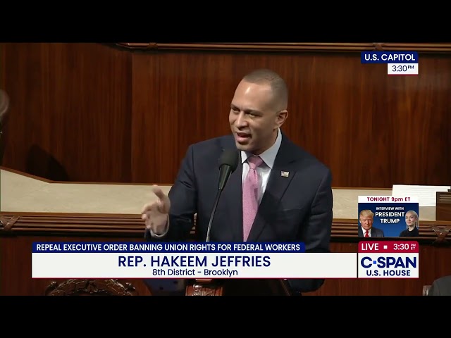 Leader Jeffries Speaks on the House Floor in Support of Protecting Federal Workers