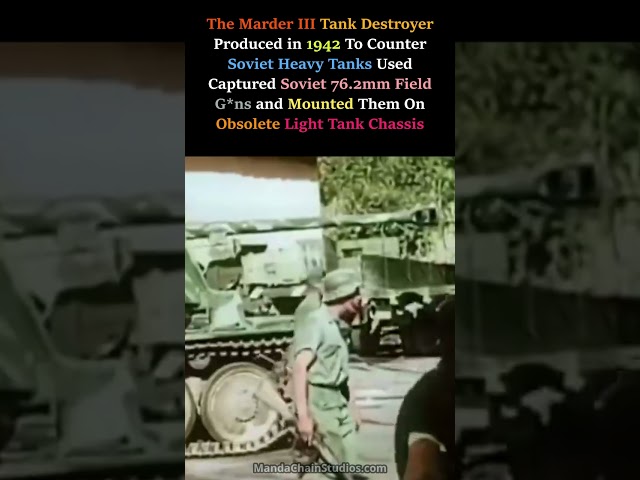 💥The Marder III - Tank Destroyer #shorts