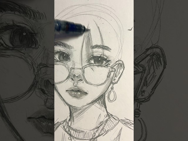 sketch with me 🤍 #art #shorts #creative