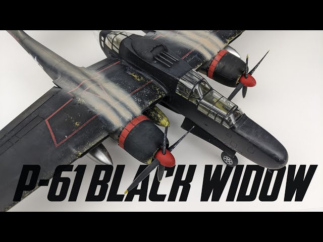 Great Wall Hobby 1/48 P-61 Black Widow: Working with Black