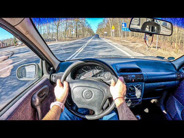 1997 Opel Corsa B | 1.2 45 HP | POV Test Drive #2742 | Joe Black