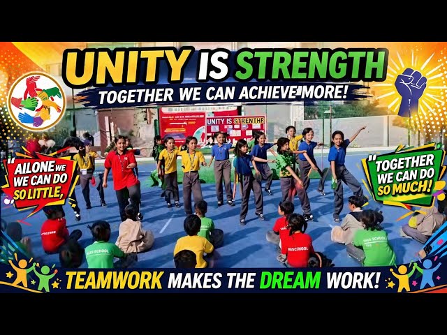 Unity is Strength theme in school 