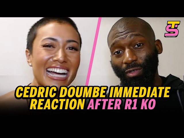 YOU'RE D***!! - Hilarious Cedric Doumbe interview after r1 KO over Jaleel Willis