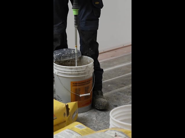 Tiling Tip: Always make sure your floor is level before laying down flooring.