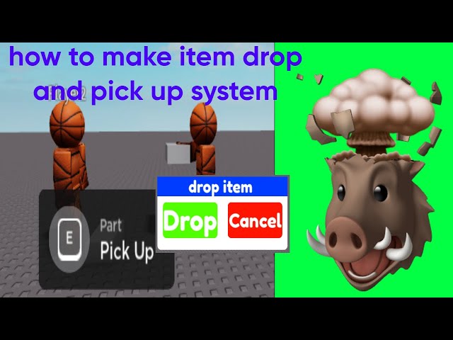 how to make item drop and pick up system roblox studio tutorial #roblox #robloxstudio