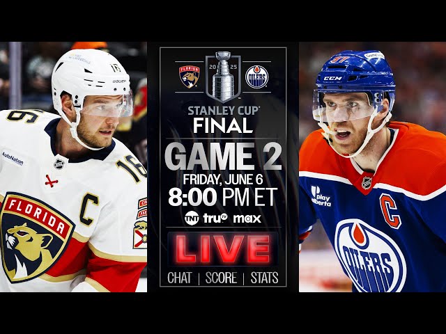 2025 Stanley Cup Final Scoreboard - Game 2: Florida Panthers vs. Edmonton Oilers